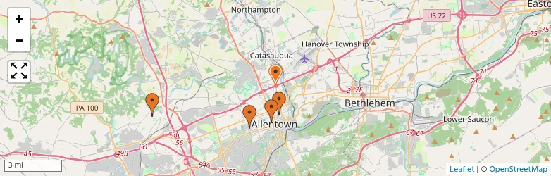 Related schools map