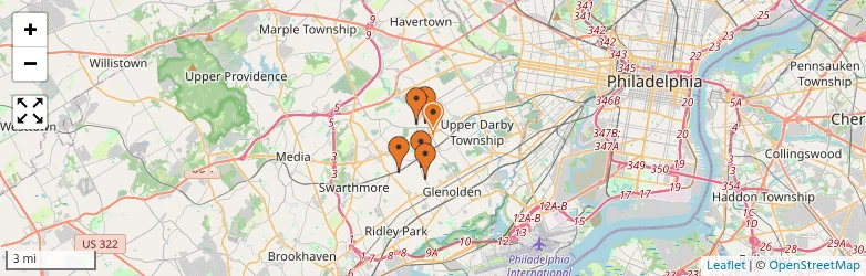 Related schools map