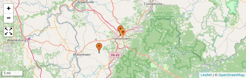 Related schools map