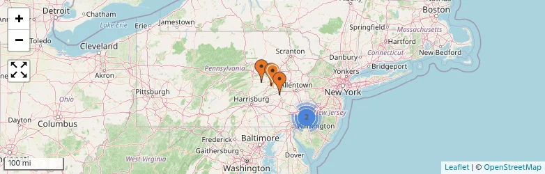 Related schools map