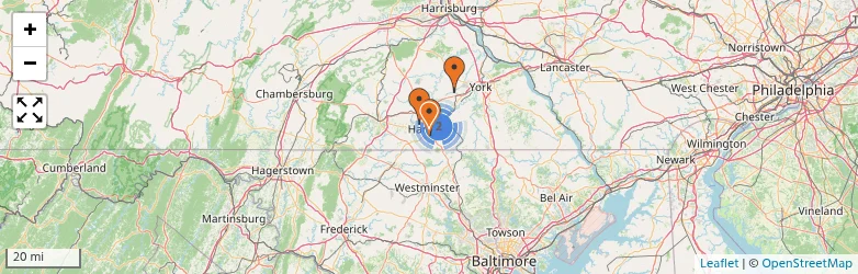 Related schools map