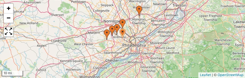 Related schools map