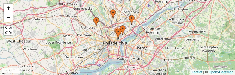 Related schools map
