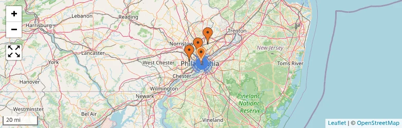 Related schools map