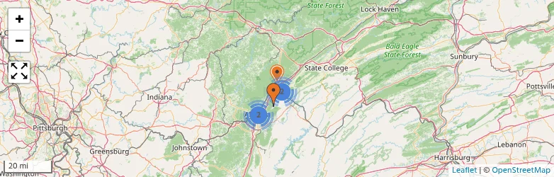 Related schools map