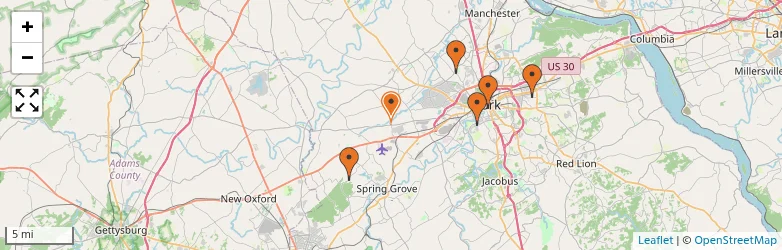 Related schools map