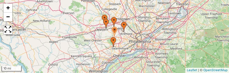 Related schools map