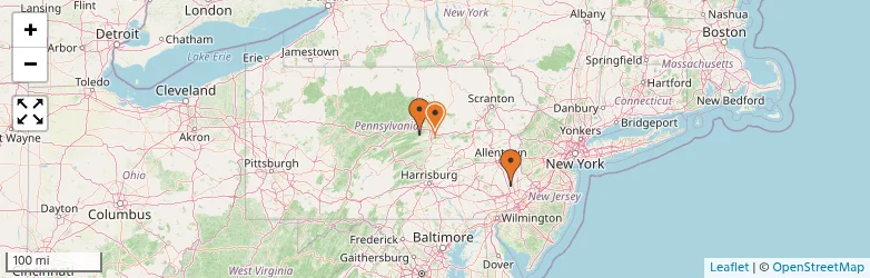 Related schools map