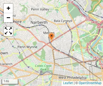 Map of Talmudical Yeshiva Of Philadelphia