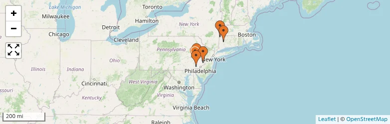 Related schools map