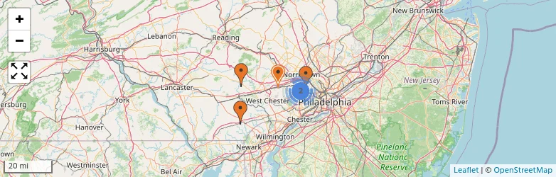 Related schools map