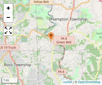Map of Western Pa Montessori School