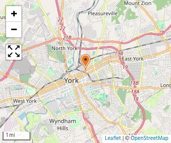 Map of York Day Nursery And Kindergar