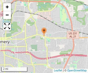 Map of Montgomery Catholic Preparatory School, St. Bede
