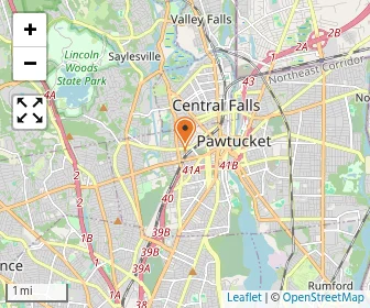 Map of Pawtucket Day Child Development Center