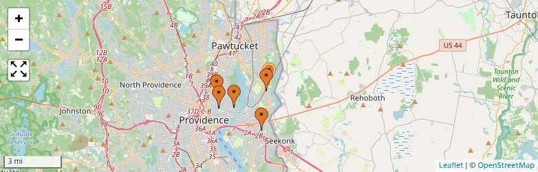 Related schools map