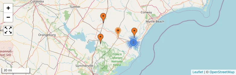 Related schools map