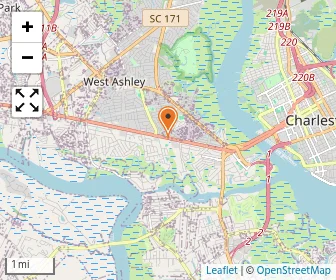 Map of Ashley River Child Development Center