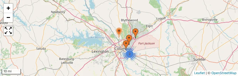 Related schools map