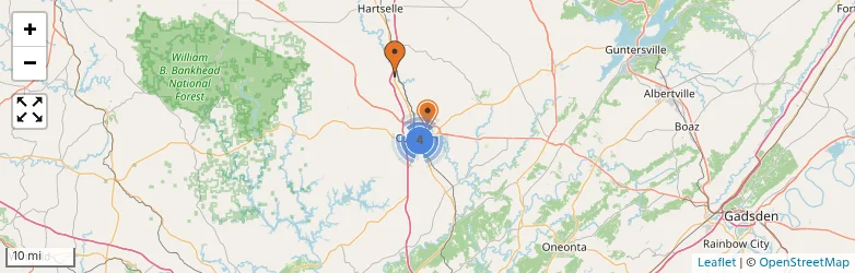 Related schools map