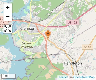Map of Clemson Montessori School