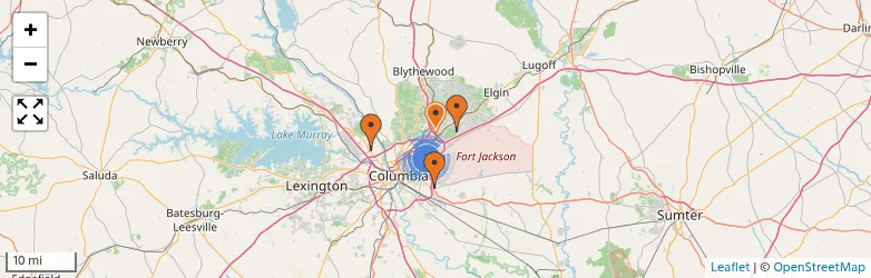 Related schools map