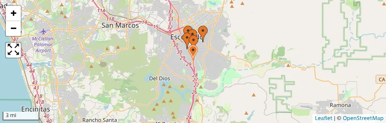 Related schools map