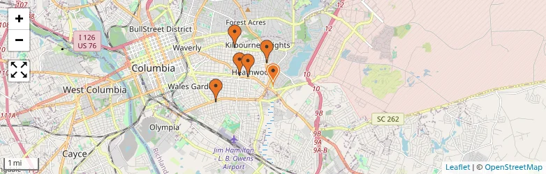 Related schools map