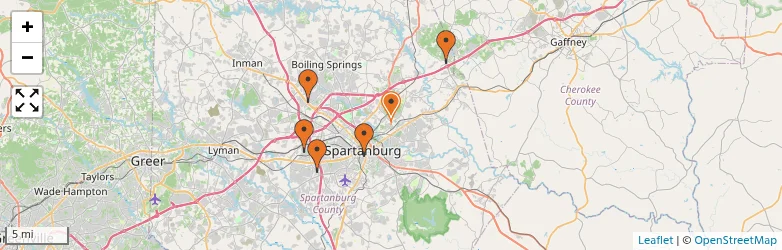 Related schools map