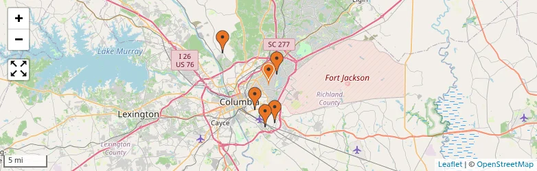 Related schools map
