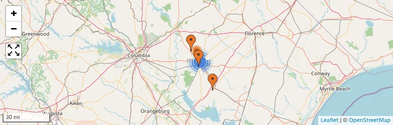 Related schools map