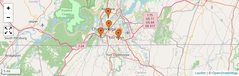 Related schools map
