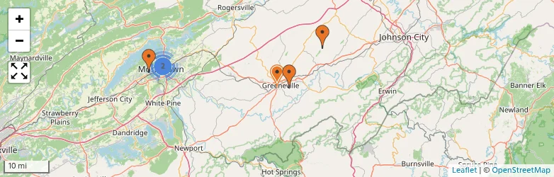 Related schools map