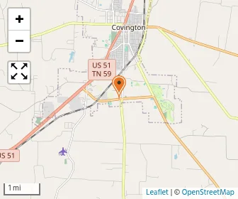 Map of Tipton County Teen Learning Center