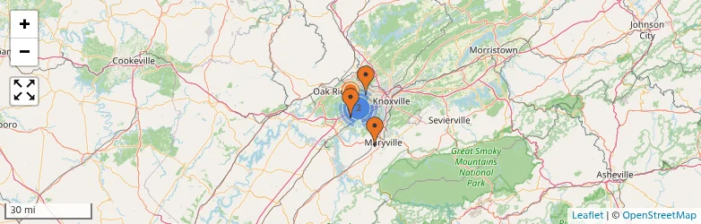 Related schools map