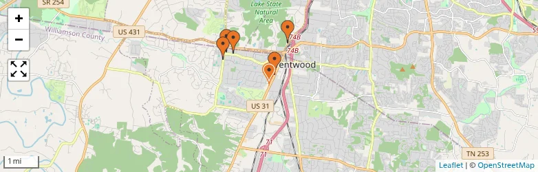 Related schools map
