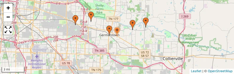 Related schools map