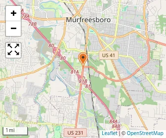 Map of Rutherford County Community Learning Center