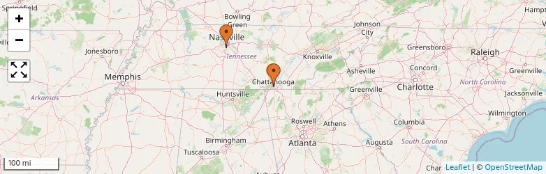 Related schools map