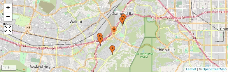 Related schools map