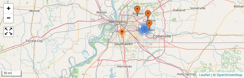 Related schools map