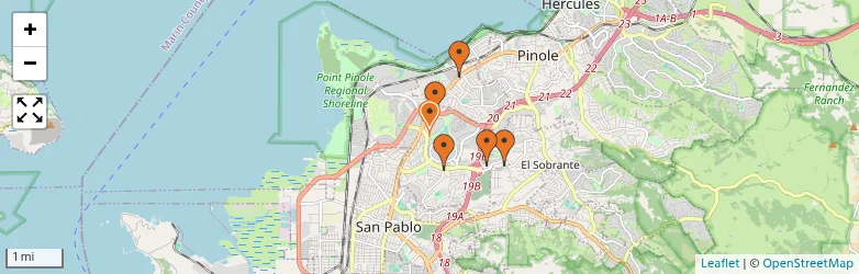 Related schools map