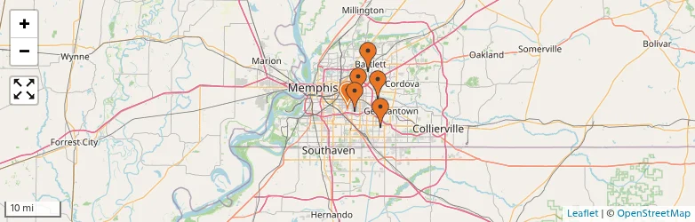 Related schools map