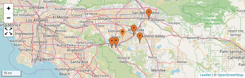 Related schools map