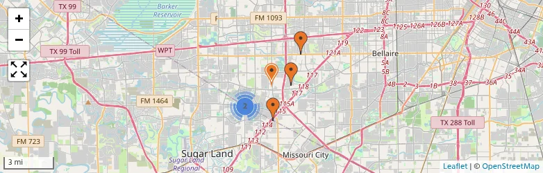 Related schools map