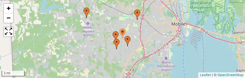 Related schools map