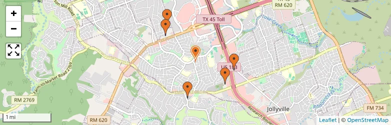 Related schools map