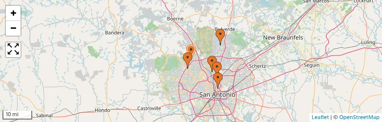 Related schools map
