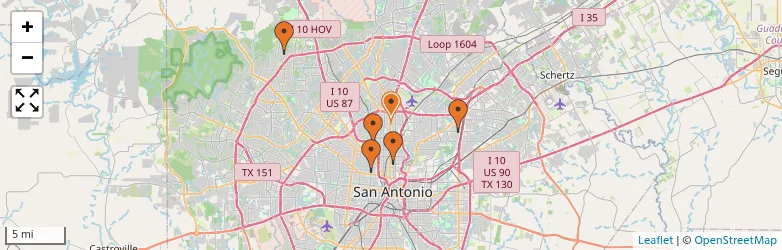 Related schools map