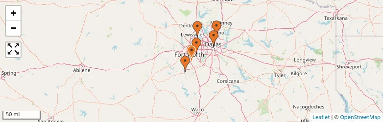 Related schools map